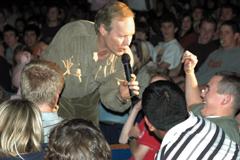 Nationally known anti-tobacco speaker Patrick Reynolds addressed students at Stephenville High School on Friday -- ANGELIA JOINER photo