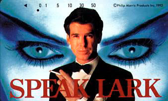 Pierce Brosnan smoking cigarettes by Speak Lark