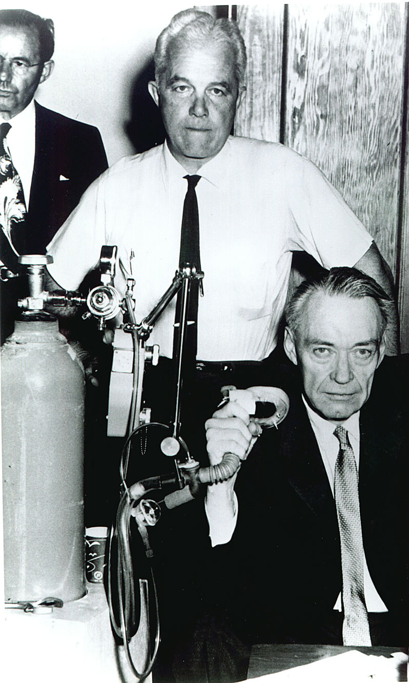 RJ Reynolds, Jr. with emphysema in 1962